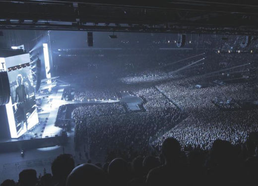 The Rolling Stones performance at Paris La Défense Arena